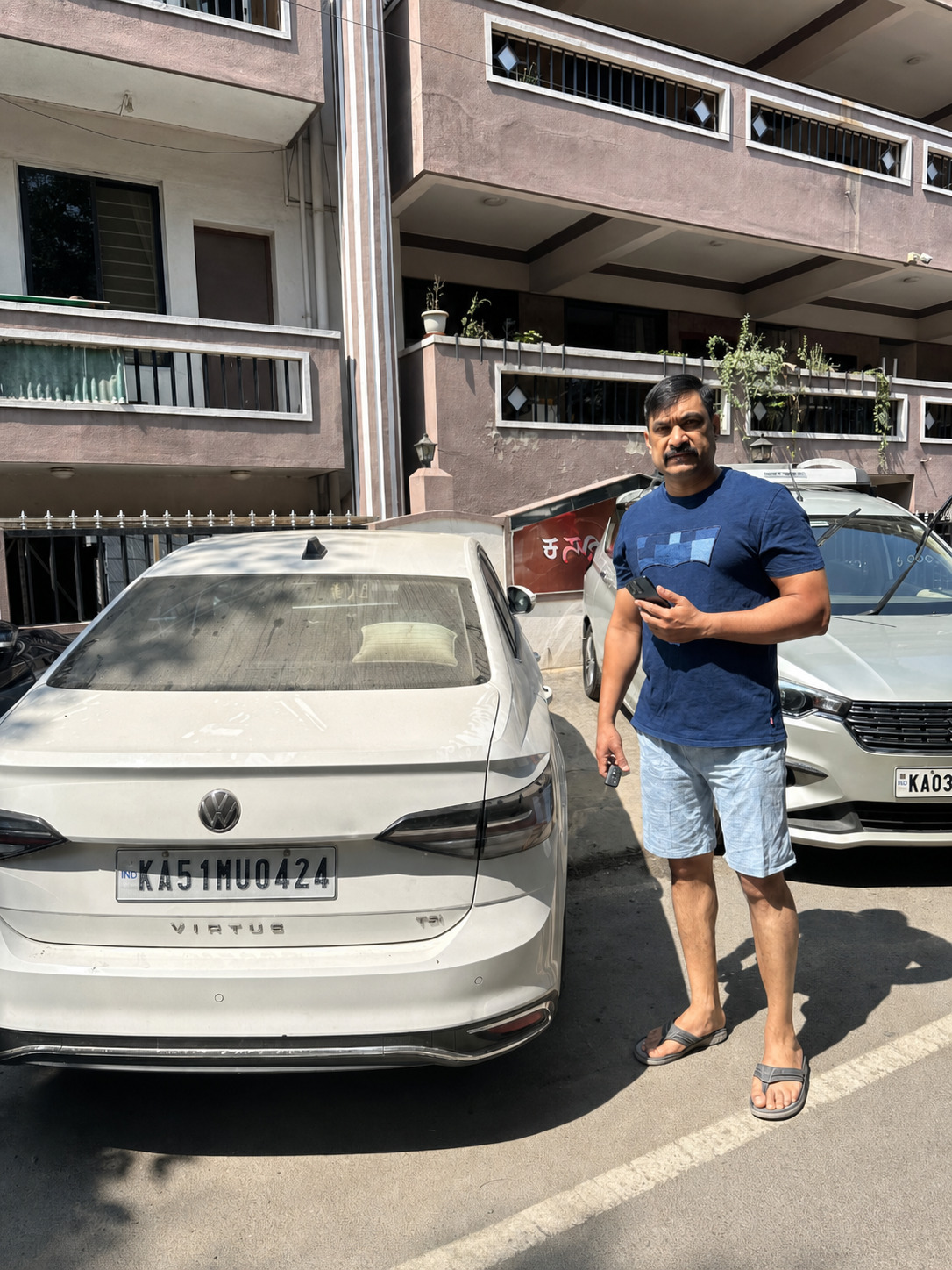 Volkswagen Virtus, delivered to a housing society.